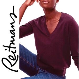 NWT 🦋 REITMANS Heathered Wine Sweater | Medium